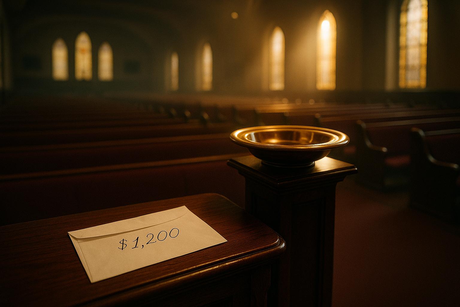 什一奉獻近年動機受到質疑。（Backyard Church)